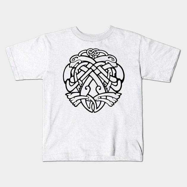 CelticKnot of dogs Kids T-Shirt by Suztv